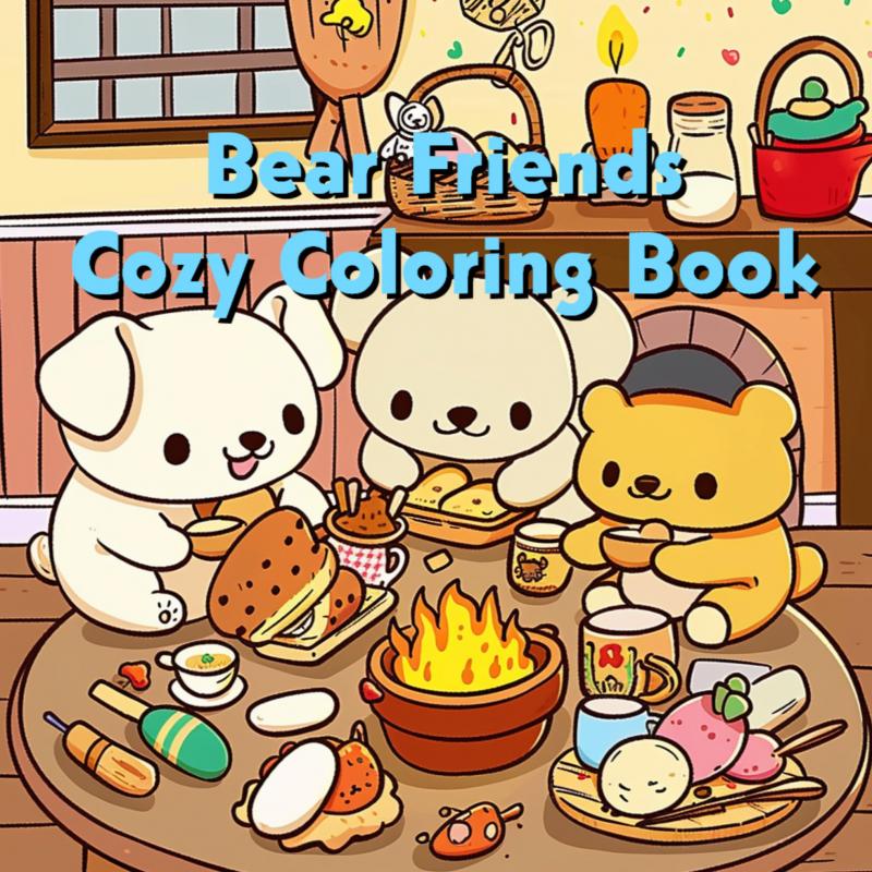 Omslag van Bear Friends - Cozy Coloring Book