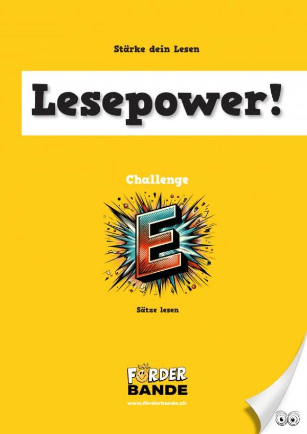 Omslag van Lesepower! Challenge E - Sätze lesen