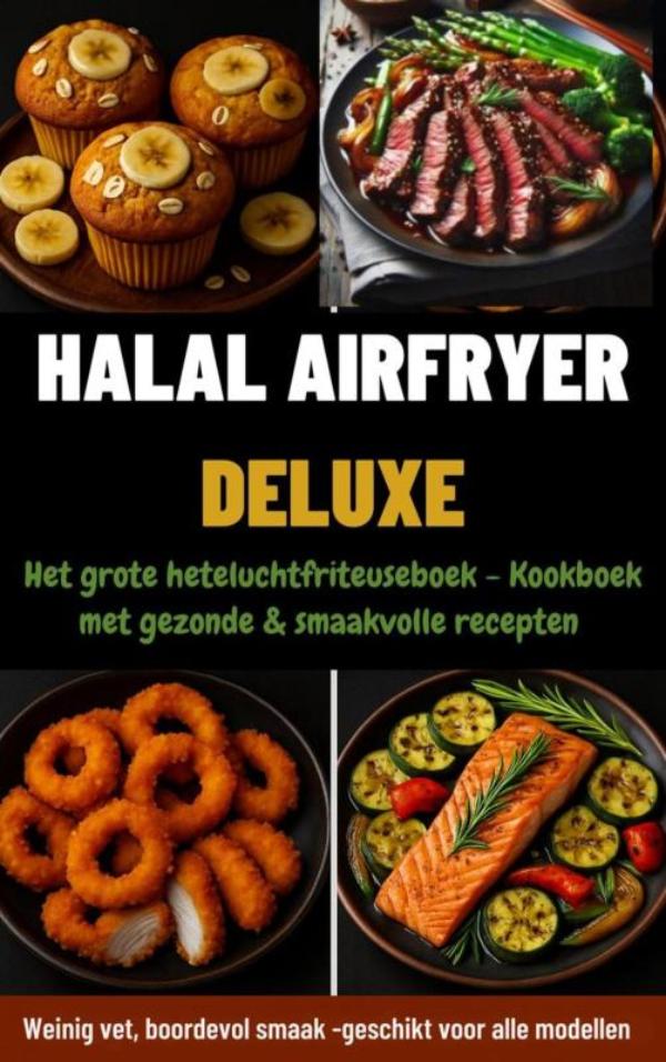 Omslag van Halal Airfryer Deluxe: Het grote heteluchtfriteuseboek