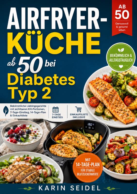 Omslag van Airfryer-Küche ab 50 bei Diabetes Typ 2