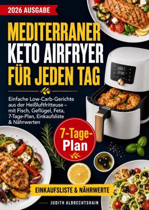 Omslag van Mediterraner Keto Airfryer für jeden Tag