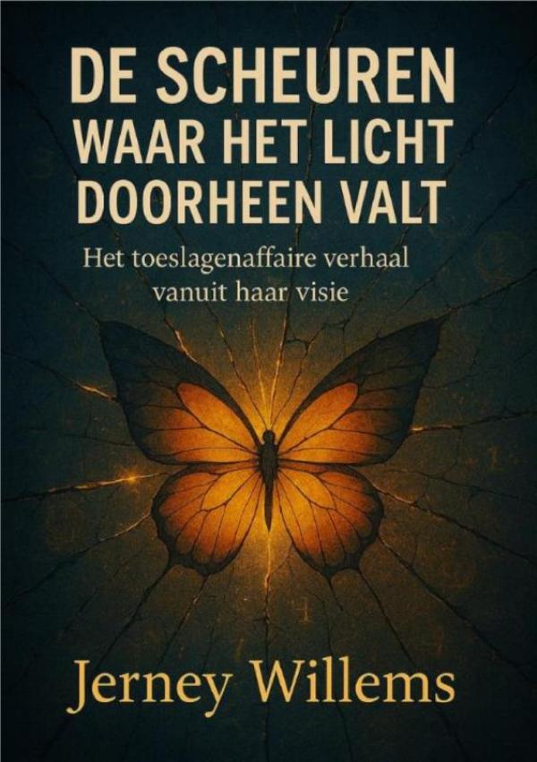 Omslag van De scheuren waar het licht doorheen valt