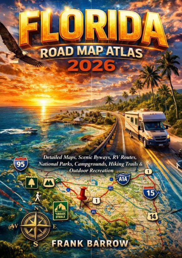 Omslag van Florida Road Map Atlas 2026