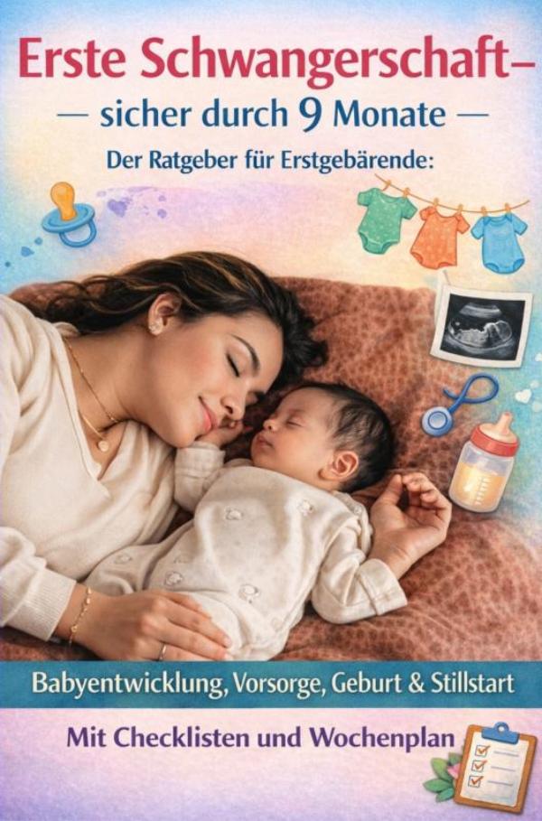 Omslag van Erste Schwangerschaft - sicher durch 9 Monate der Ratgeber für Erstgebärende