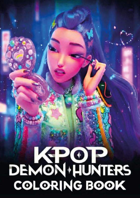 Omslag van Kpop Demon Hunters Coloring Book