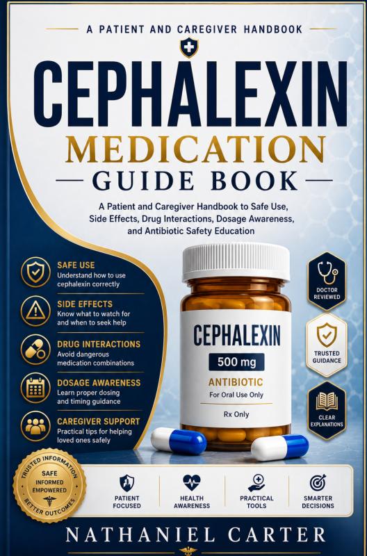 Omslag van Cephalexin Medication Guide Book