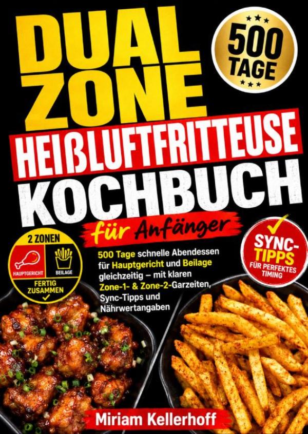 Omslag van Dual Zone Heißluftfritteuse Kochbuch für Anfänger