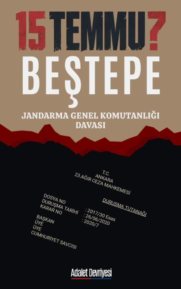 Omslag van 15 Temmuz Beştepe