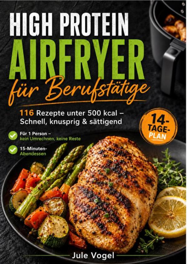 Omslag van High Protein Airfryer für Berufstätige