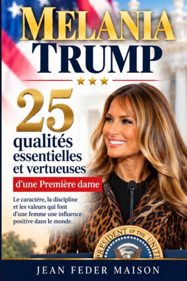 Omslag van Melania Trump 25 Qualités essentielles et vertueuses d'une première dame
