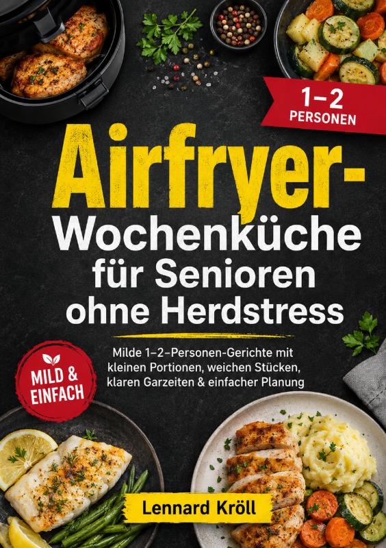 Omslag van Airfryer-Wochenküche für Senioren ohne Herdstress