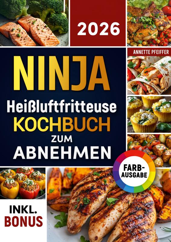 Omslag van Ninja Heißluftfritteuse Kochbuch zum Abnehmen