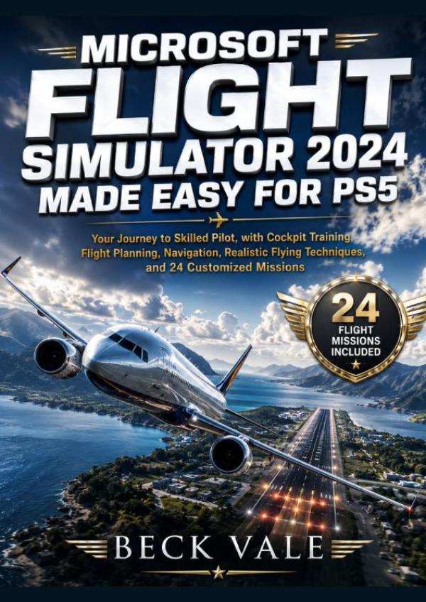 Omslag van Microsoft Flight Simulator 2024 Made Easy for PS5
