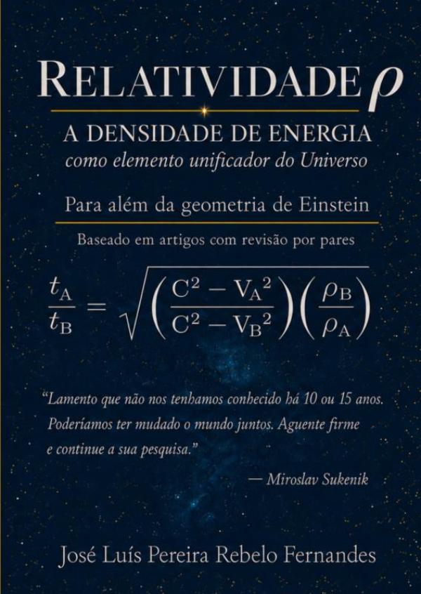 Omslag van Relatividade ρ – A Densidade de Energia como elemento unificador do Universo
