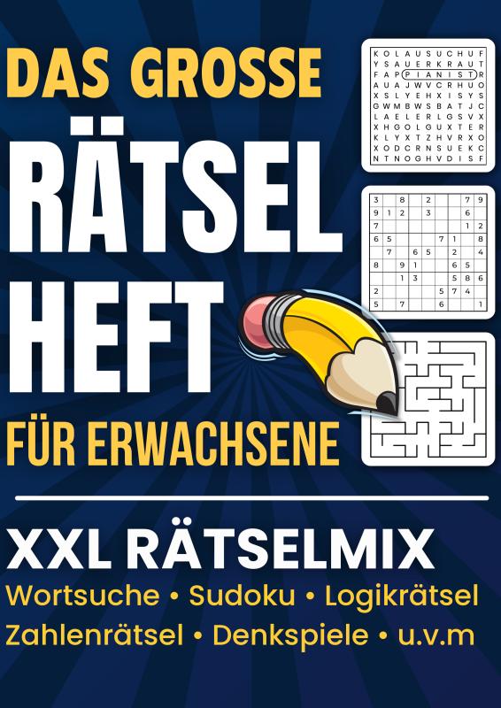 Omslag van Das große Rätselheft für Erwachsene