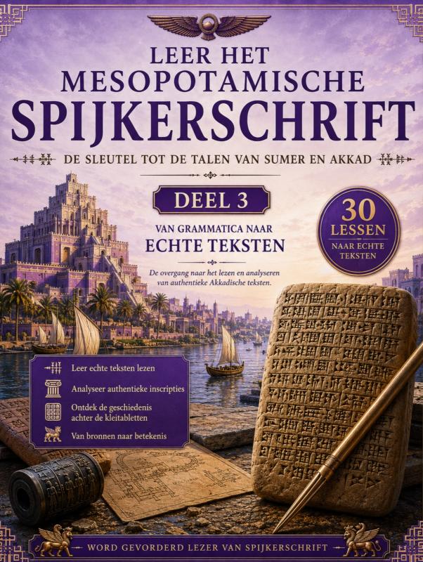 Omslag van Leer het Mesopotamische Spijkerschrift Deel 3