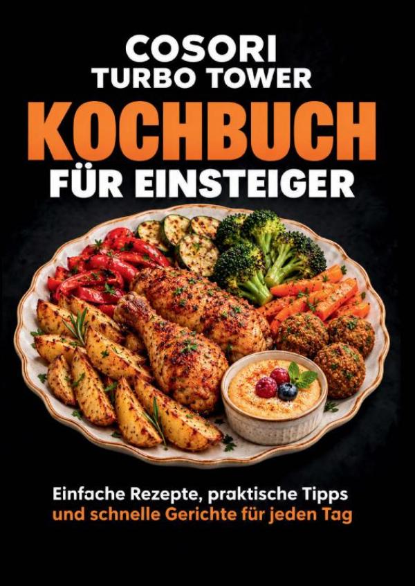 Omslag van COSORI Turbo Tower Kochbuch für Einsteiger