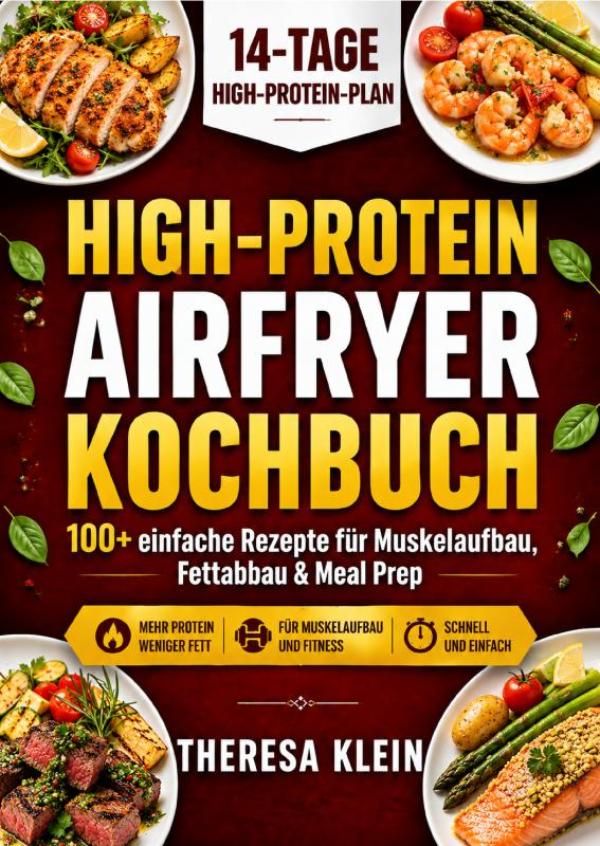 Omslag van High-Protein Airfryer Kochbuch