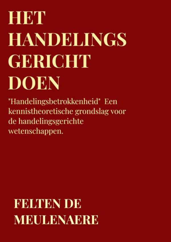 Omslag van Het handelingsgericht doen