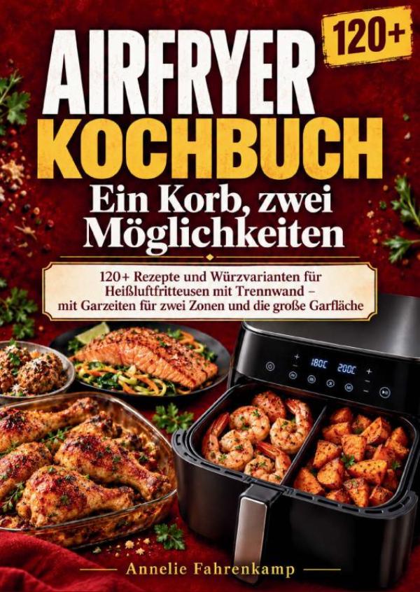 Omslag van Airfryer-Kochbuch: Ein Korb, zwei Möglichkeiten