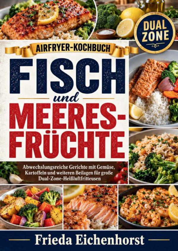 Omslag van Airfryer-Kochbuch – Fisch und Meeresfrüchte