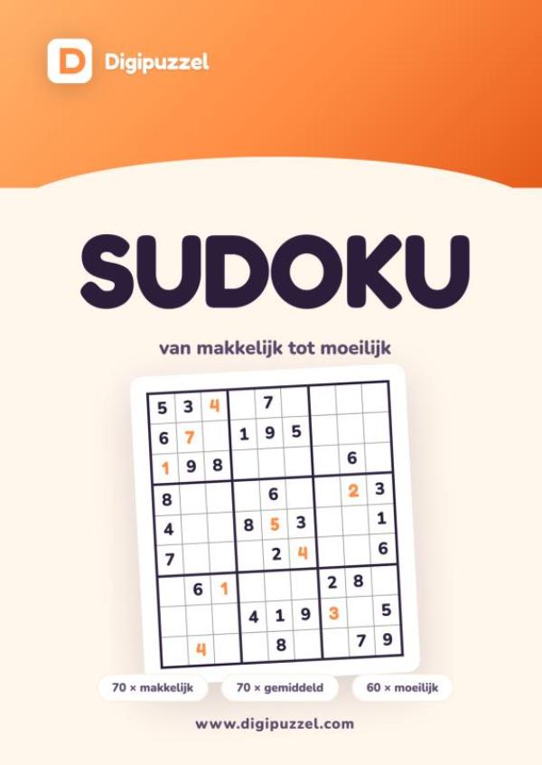 Omslag van Digipuzzel Sudoku
