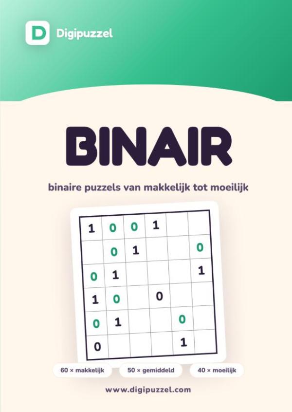 Omslag van Digipuzzel Binaire Puzzels