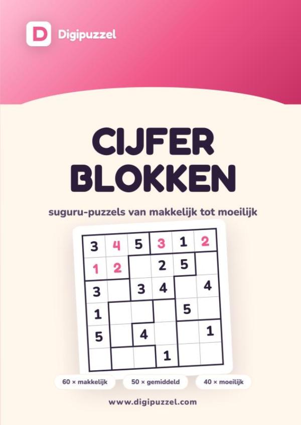 Omslag van Digipuzzel Cijferblokken