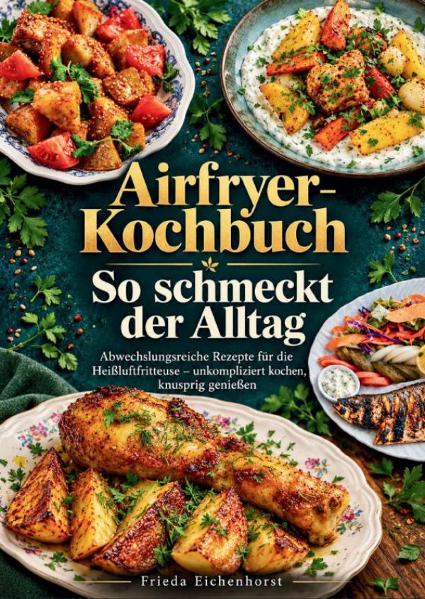 Omslag van Airfryer-Kochbuch – So schmeckt der Alltag