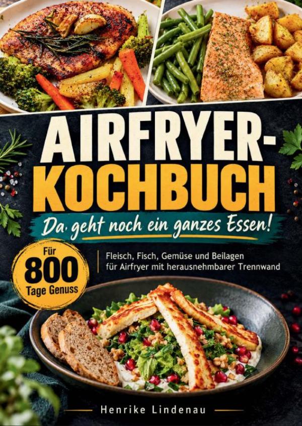 Omslag van Airfryer-Kochbuch – Da geht noch ein ganzes Essen!