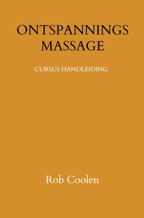 Omslag van ONTSPANNINGS MASSAGE