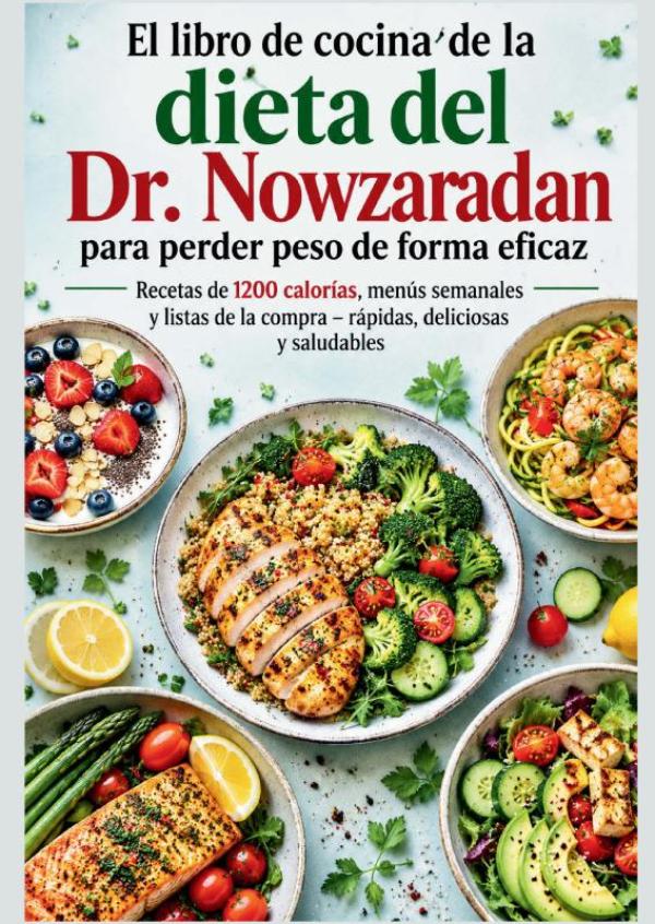 Omslag van El libro de cocina de la dieta del Dr. Nowzaradan para perder peso de forma eficaz