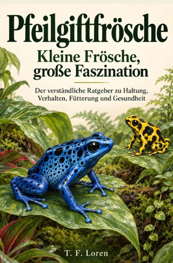 Omslag van Pfeilgiftfrösche – Kleine Frösche, große Faszination