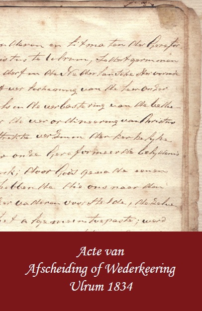 Omslag van Acte van afscheiding of wederkeering