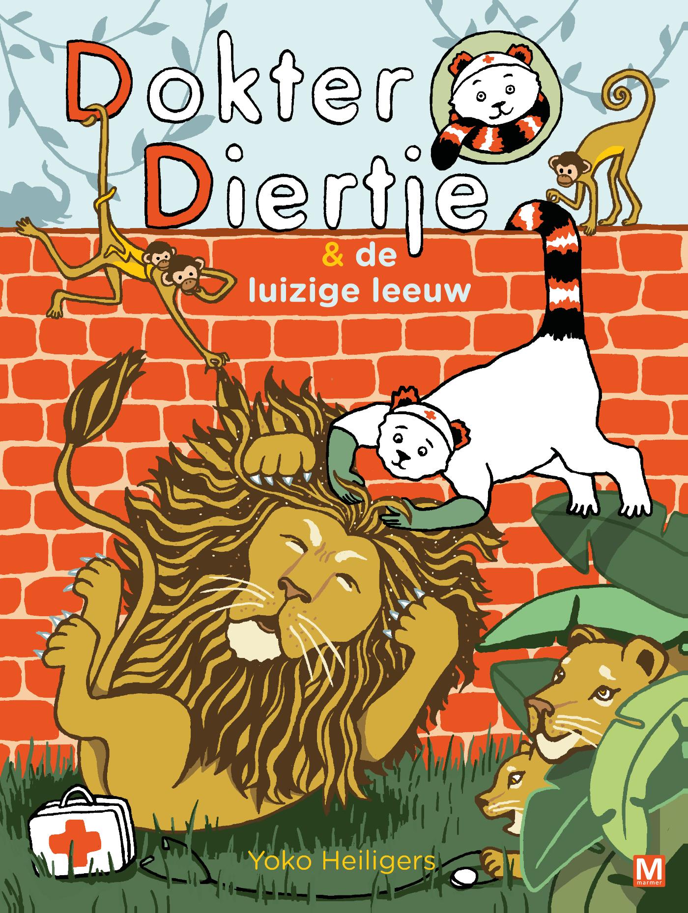Omslag van Dokter Diertje & de luizige leeuw