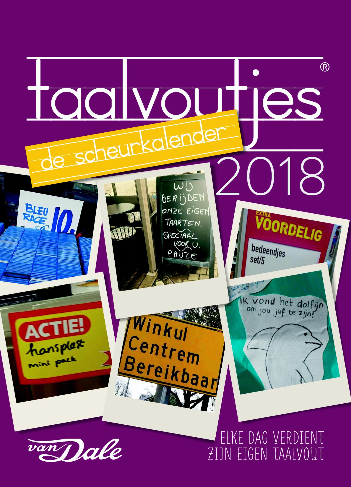 Omslag van Taalvoutjes - de scheurkalender 2018