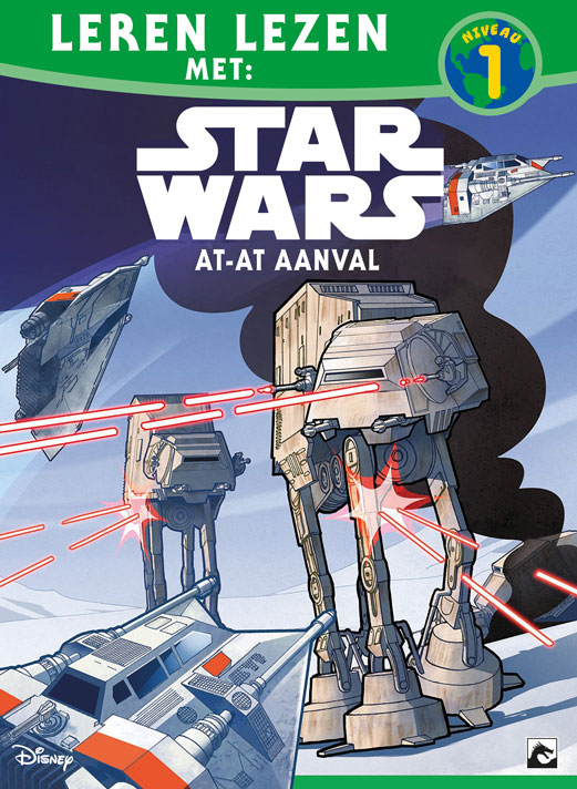 Omslag van Leren Lezen met Star Wars, AT-AT Aanval