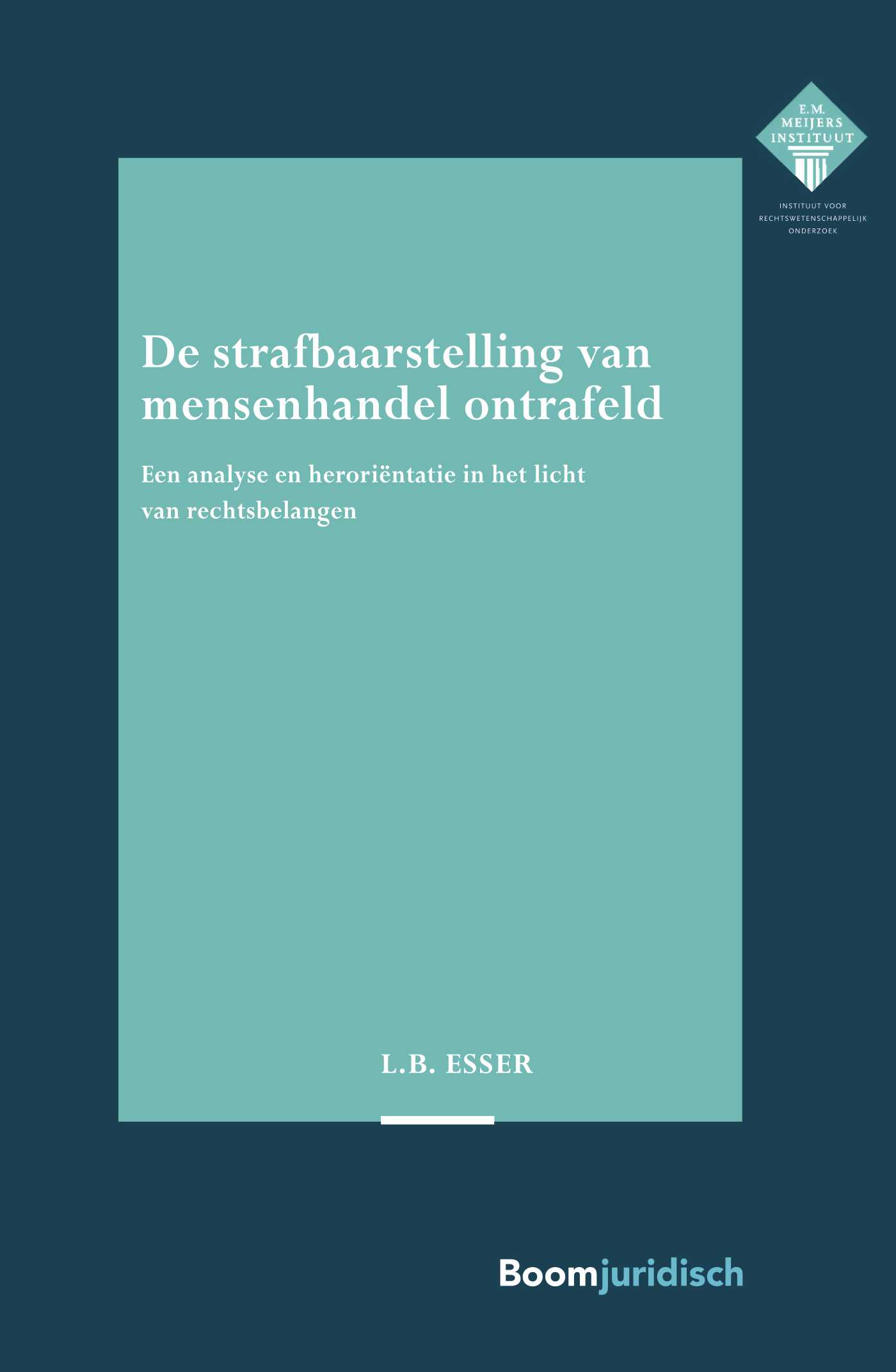 Omslag van De strafbaarstelling van mensenhandel ontrafeld