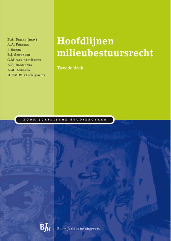 Omslag van Hoofdlijnen milieubestuursrecht