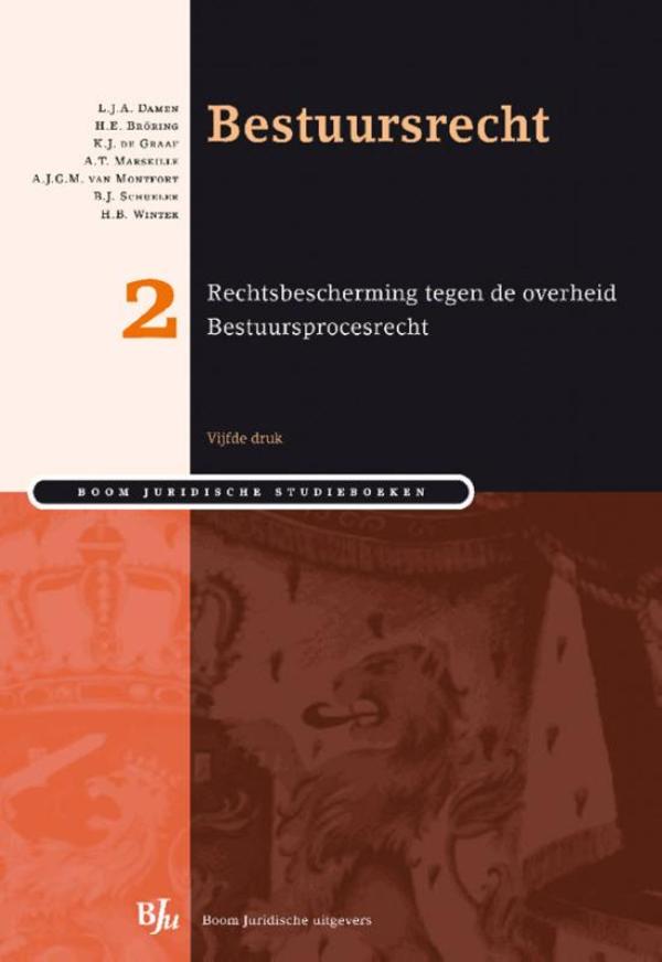 Omslag van Deel 2 rechtsbescherming tegen de overheid bestuursprocesrecht