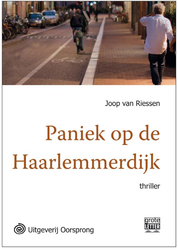 Omslag van Paniek op de Haarlemmerdijk - grote letter uitgave