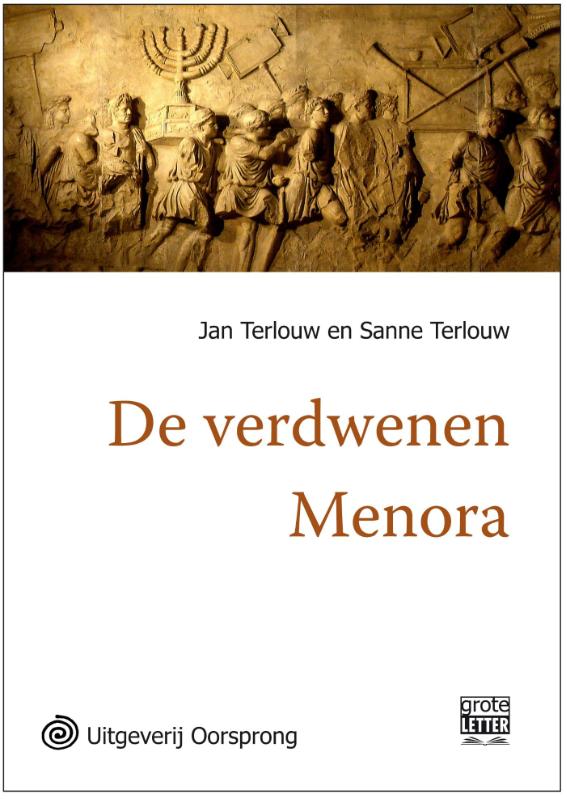 Omslag van De verdwenen menora - grote letter uitgave