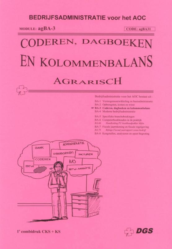 Omslag van Coderen, dagboeken en kolommenbalans (ag)
