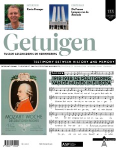 Omslag van Getuigen Tussen Geschiedenis en Herinnering Nr. 133