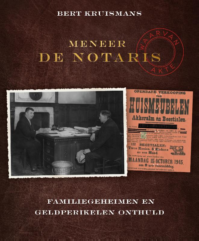 Omslag van Meneer de notaris notaris