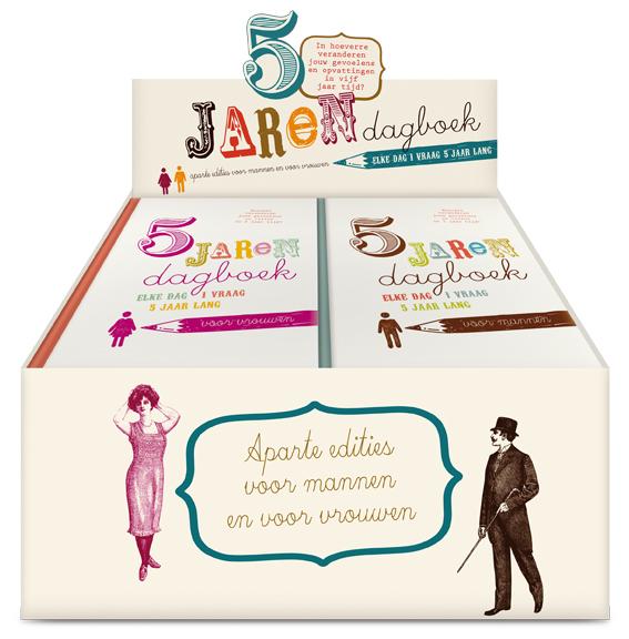 Omslag van Display vijfjarendagboek Mannen en Vrouwen