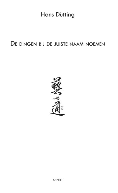 Omslag van De dingen bij de juiste naam noemen