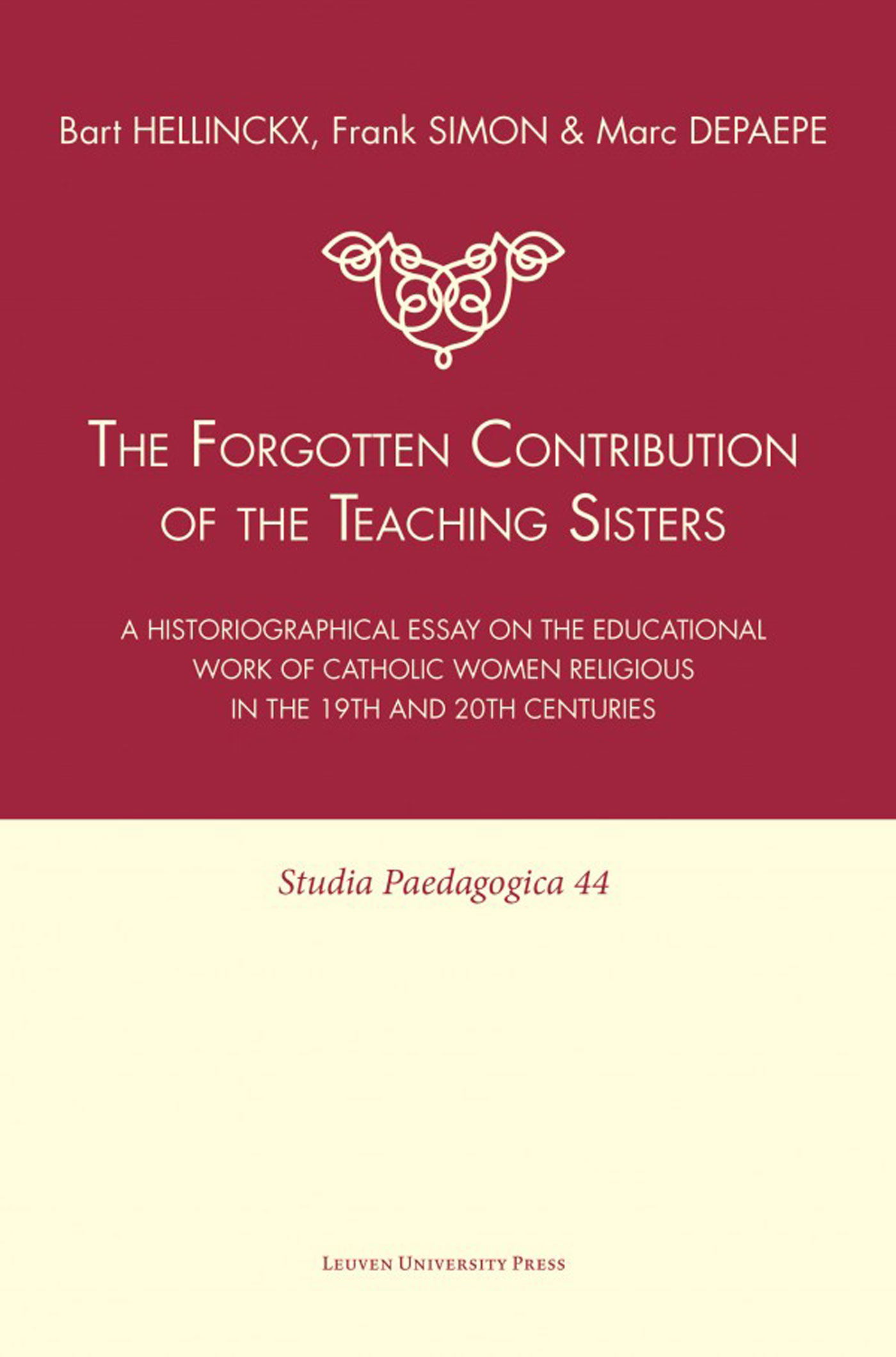Omslag van The forgotten contribution of the teaching sisters