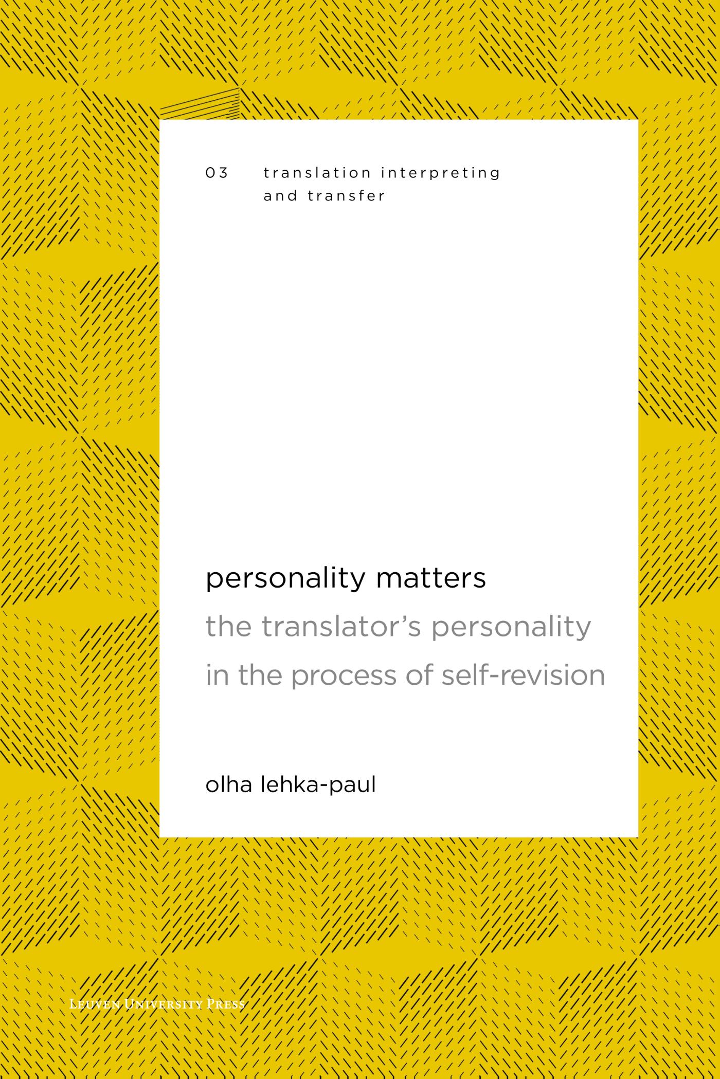 Omslag van Personality Matters