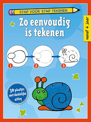Omslag van Stap voor stap tekenen Zo eenvoudig is tekenen (set van 4)